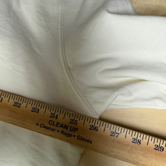 California Incline French Terry Cream Logo Sweatshirt - XL New - Picture 6 of 9